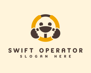 Operator - Steering Wheel Smile logo design