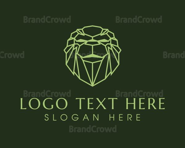 Professional Geometric Lion Logo