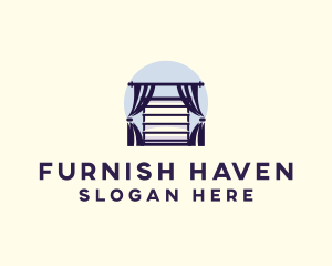 Furnish Window Blinds logo design