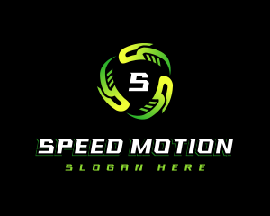 Motion - Cyber Vortex Motion logo design