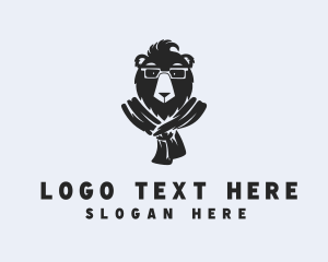 Bear - Bear Fashion Scarf logo design