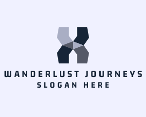 Steelwork - Modern Industrial Letter X logo design