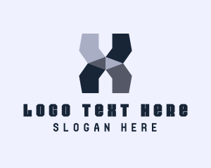 Steelwork - Industrial Construction Letter X logo design