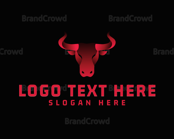 Bull Head Animal Logo