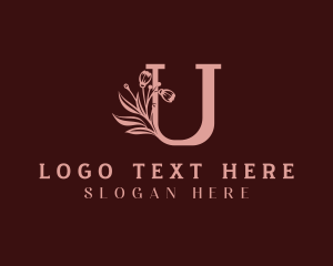 Natural - Feminine Salon Letter U logo design