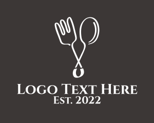 Blue Fork - Eatery Chef Kitchen logo design