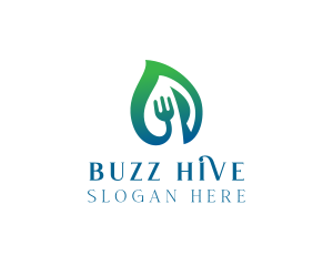 Organic Food Restaurant logo design