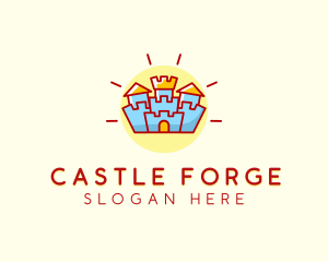 Kids Castle Kindergarten logo design