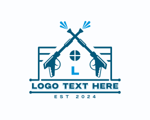 Power Washing - Pressure Washer Cleaner logo design