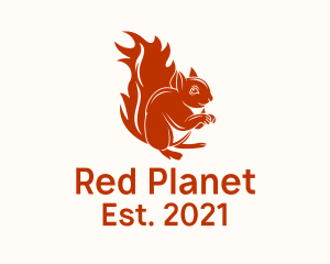 Red Squirrel Tail  logo design