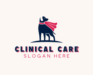 Pet Dog Superhero logo design