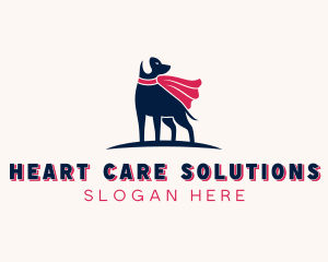 Pet Dog Superhero logo design