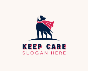 Pet Dog Superhero logo design