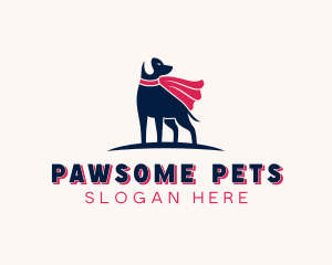 Pet Dog Superhero logo design