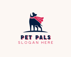 Pet Dog Superhero logo design