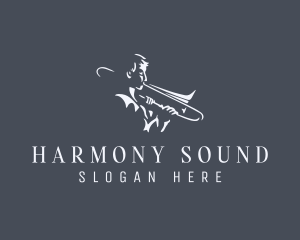 Musician - Trombone Musician Instrument logo design