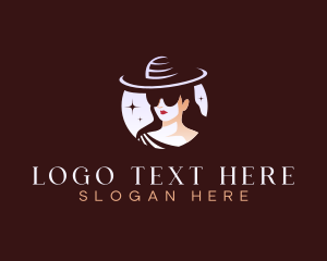 Hat - Beautiful Lady Sunglasses logo design