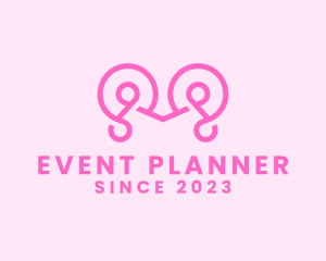 Store - Pink Cursive Letter M logo design