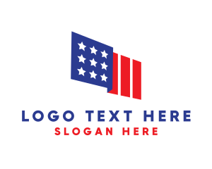 National American Flag Logo