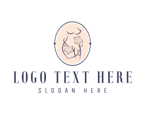 Floral Woman Body Logo