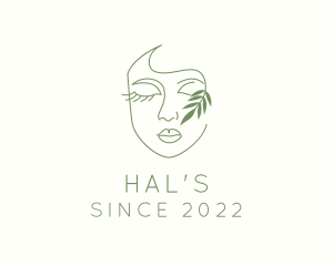 Facial - Natural Beauty Spa logo design