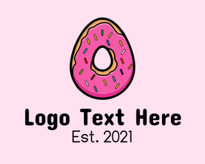 Pastry - Easter Donut Egg logo design