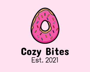 Comfort Food - Easter Donut Egg logo design