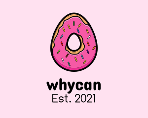 Doughnut - Easter Donut Egg logo design