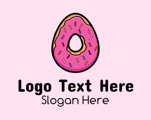 Easter Donut Egg  Logo