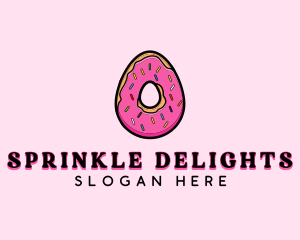 Pastry Donut Sprinkles logo design