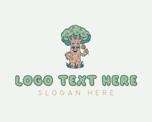 Eco - Floral Tree Gardening logo design