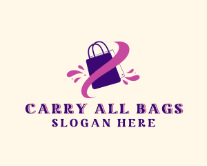 Bag - Splash Shopping Bag logo design
