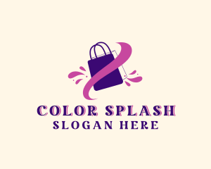 Splash Shopping Bag logo design