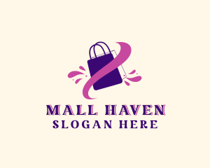 Splash Shopping Bag logo design