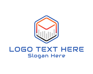 Polygon - Tech Cube Statistics logo design