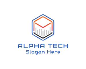 Tech Cube Statistics logo design