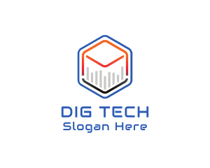 Tech Cube Statistics logo design