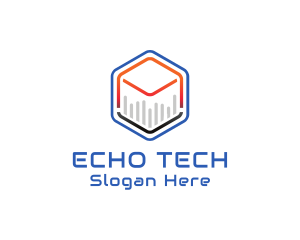 Tech Cube Statistics logo design