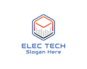 Tech Cube Statistics logo design