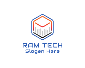 Tech Cube Statistics logo design