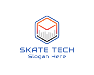 Tech Cube Statistics logo design