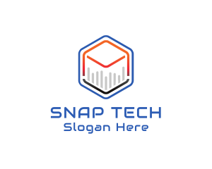 Tech Cube Statistics logo design