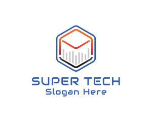 Tech Cube Statistics logo design