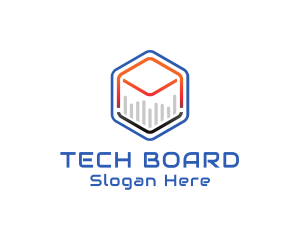 Tech Cube Statistics logo design