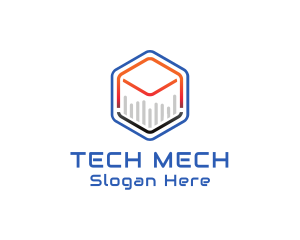 Tech Cube Statistics logo design