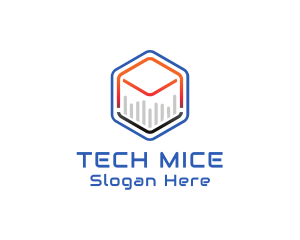 Tech Cube Statistics logo design