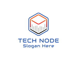 Tech Cube Statistics logo design