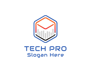 Tech - Tech Cube Statistics logo design