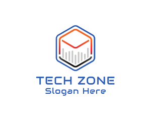 Tech Cube Statistics logo design