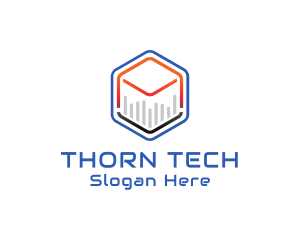 Tech Cube Statistics logo design